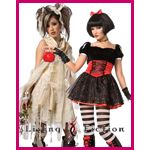 アメリカのハロウィンコスチュームメーカー Living Fiction Studios のコスチューム在庫リスト。
