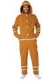 California Costumes ＜Lady Cat＞ Gingerbread Fleece Jumpsuit Costume画像