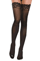 Sheer Thigh High Stockings with Bace Seam