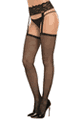 Dreamgirl ＜Lady Cat＞ Fishnet Suspender Garter Pantyhose