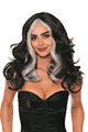 Black and Gray Color Blocked Wig