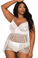 Diamond Mesh Babydoll and Panty