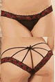 Scalloped Cross-dye Lace and Stretch Mesh Panty