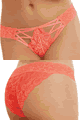 Dreamgirl ＜Lady Cat＞ Stretch Lace Panty with Elastic Criss-cross画像