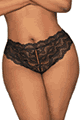 Dreamgirl ＜Lady Cat＞ Lace Tanga Open-Crotch Panty画像