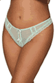 Dot Mesh Open-Crotch Thong