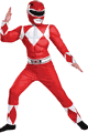 Red Ranger Classic Muscle Boys Costume
