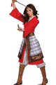 Mulan Hero Red Dress Deluxe Adult Costume