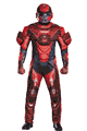 Halo Red Spartan Muscle Adult Costume