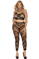 Zig Zag Crochet Net Cami Top and Leggings