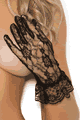 Wrist Length Lace Gloves