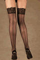 Elegant Moments ＜Lady Cat＞ Sheer Stocking with Lace Top and Back Seam画像