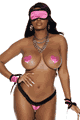 Pasties / Panty / Eye Mask / Wrist Cuffs