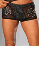 Elegant Moments ＜Lady Cat＞ Leather and Mesh Shorts