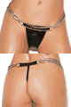 Vinyl G-string with O-ring Detail and Chains