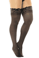 Sheer Thigh High with Stay Up Silicone Lace Top