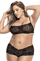 Susy Lace Top and Boy Short Set