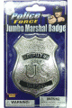Jumbo Marshal Badge-Silver