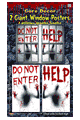 Bloody Window Posters - 2Pcs