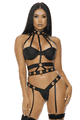 Forplay ＜Lady Cat＞ Seductive Cage Bra and Panty