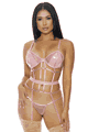 Forplay ＜Lady Cat＞ Double Strapped Bustier and Panty