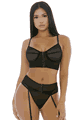 Forplay ＜Lady Cat＞ Get the Hook Bra and Panty with Garter Belt