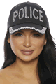 Rhinestone Police Cap