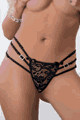 G World Collections ＜Lady Cat＞ Pack Of 4 Color Thong Panties画像