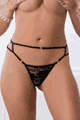 G World Collections ＜Lady Cat＞ Pack Of 4 Color G-String Panties