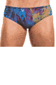 KINIKI Collection ＜Lady Cat＞ Blue Amalfi Tan Through Deep Waist Swim Brief