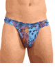 KINIKI Collection ＜Lady Cat＞ Blue Amalfi Tan Through Swim Thong