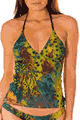 KINIKI Collection ＜Lady Cat＞ Amalfi Tan Through Tankini Top