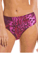 KINIKI Collection ＜Lady Cat＞ Purple Amalfi Tan Through High Waist Bikini Brief画像