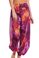 KINIKI Collection ＜Lady Cat＞ Purple Amalfi Tan Through Harem Pants画像
