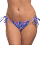 KINIKI Collection ＜Lady Cat＞ Ariel Tan Through TieSide Bikini Tanga (Ltd Print)