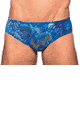 Azure Tan Through Deep Waist Swim Brief