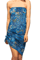 KINIKI Collection ＜Lady Cat＞ Azure Tan Through Dress