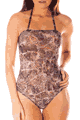 KINIKI Collection ＜Lady Cat＞ Balo Tan Through Tube Swimsuit