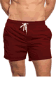 Beach Board Shorts Burgundy