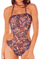 KINIKI Collection ＜Lady Cat＞ Elba Tan Through Cut Out Swimsuit