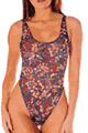 KINIKI Collection ＜Lady Cat＞ Elba Tan Through Thong Swimsuit