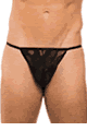 メンズ g string thong LKKFIZGG-BK