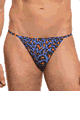 Leopard Orange Swim Tanga