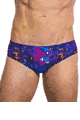 KINIKI Collection ＜Lady Cat＞ Mosaic Tan Through DeepWaist SwimBrief (Ltd Print)画像