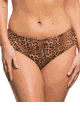 Sabre Tan Through High Waisted Bikini Brief