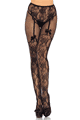 Fleur De Lace Suspender Illusion Crotchless Tights