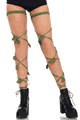 Ivy Shimmer Garter Leg Wraps