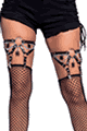 Leg Avenue ＜Lady Cat＞ Spider O-Ring Studded Garter Suspender画像