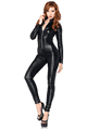 Lace Zipper Front Catsuit