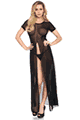 Leg Avenue ＜Lady Cat＞ Sheer Mesh High Slit Long Dress